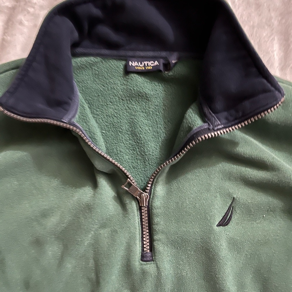 Nautica green fleece color Green